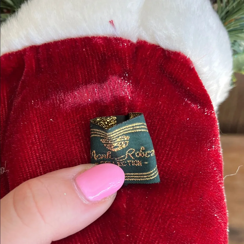 Mark Roberts Festive Red Velvet Christmas Stocking